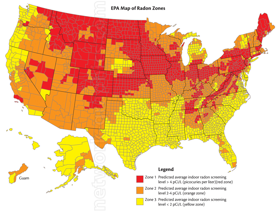 Us Geological Survey Radon Map